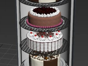display case bartscher refrigerator 3D Model