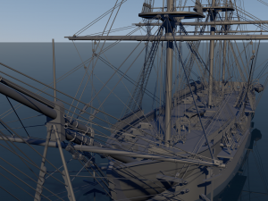 Ship uss constitution Modelo 3D