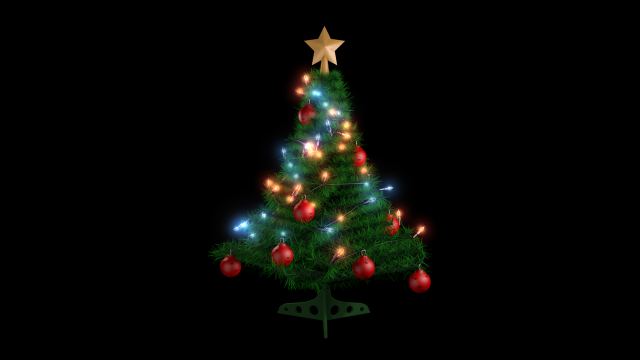 christmas tree 3D Model .c4d .max .obj .3ds .fbx .stl .blend