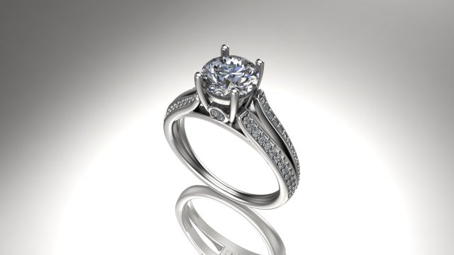ring model - 042 Modelo de Impressão 3D .c4d .max .obj .3ds .fbx .stl .blend 