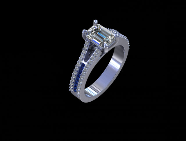 ring model - 045 Modelo de Impressão 3D .c4d .max .obj .3ds .fbx .stl .blend 