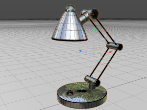 Table lamp Steel Modello 3D