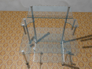 Computer glass table Model 3D