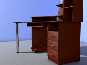 Computer desk for home and office 3D Model