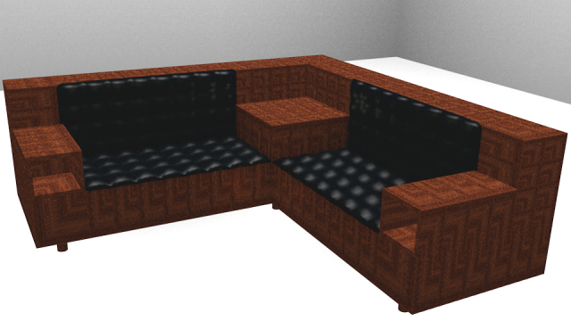 office sofa Model 3D .c4d .max .obj .3ds .fbx .stl .blend
