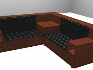 office sofa Modèle 3D