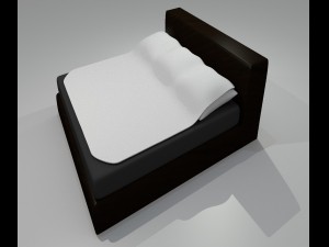 double bed Modelo 3D