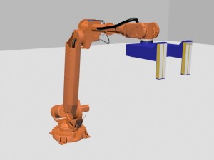 robotic arm manipulator with magnet abb robot 3D 모델