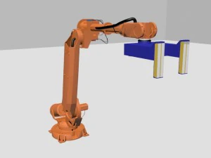 robotic arm manipulator with magnet abb robot 3D Model