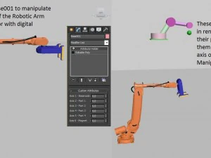 robotic arm manipulator with magnet abb robot 3D Model