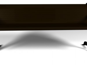 simple street bench 3D Model