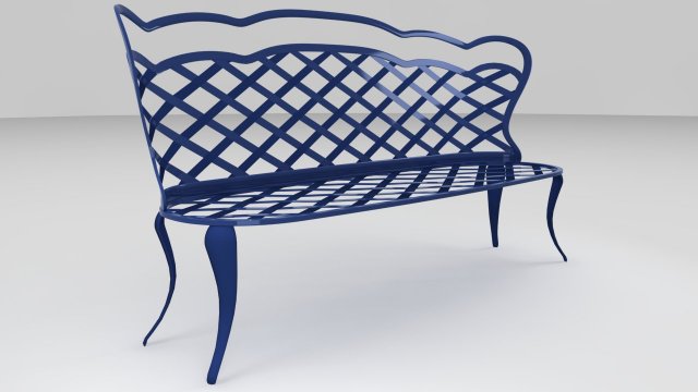 garden bench 3D 模型 .c4d .max .obj .3ds .fbx .stl .blend