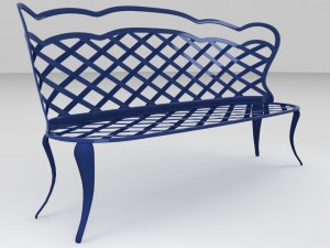 garden bench Modèle 3D