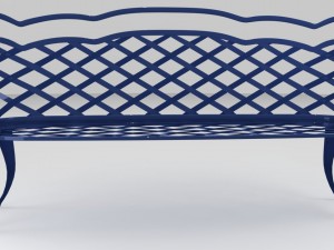 garden bench 3D 模型