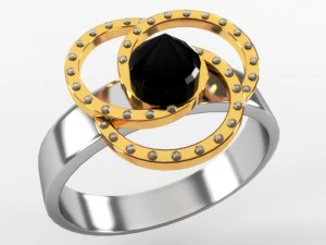 bague classique Modèle 3D