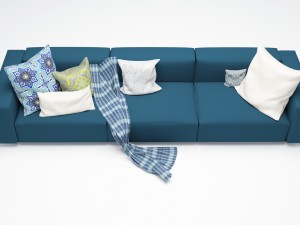 blue sofa 3D Model