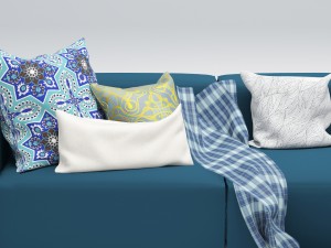 blue sofa 3D Model