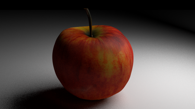 apple 3D 模型 .c4d .max .obj .3ds .fbx .stl .blend 