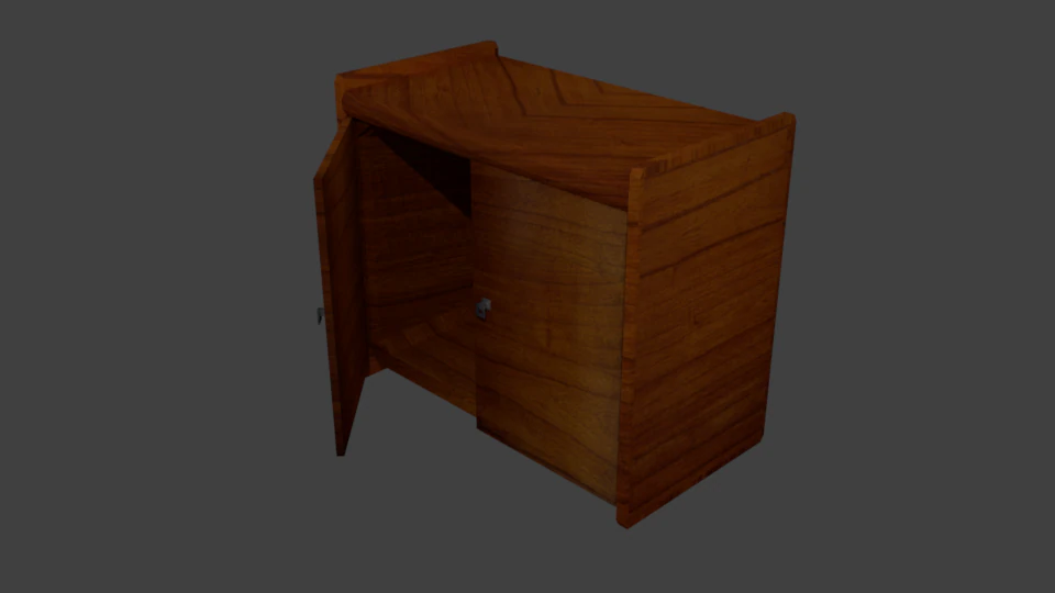cupboard 3D Model .c4d .max .obj .3ds .fbx .stl .blend