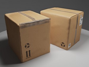 post office packages 3Dモデル