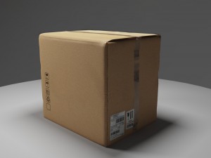 post office packages Model 3D