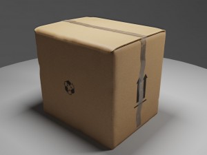 post office packages Model 3D