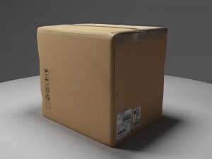 post office packages Model 3D