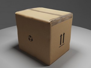 post office packages Model 3D
