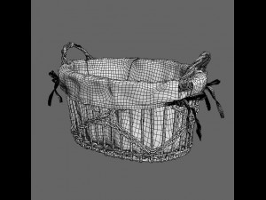 basket with handles 3Dモデル