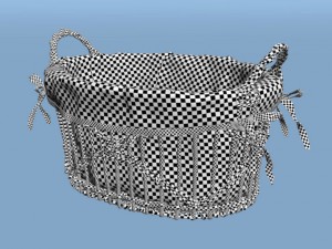 basket with handles 3Dモデル