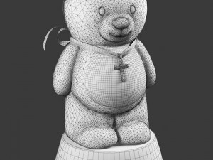 moneybox teddy-bear 3D-Modell