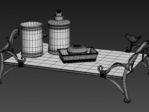 drainer tray on legs 3Dモデル