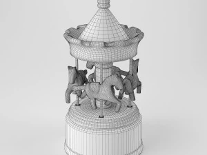 musical carousel bb blue amadeus 3D Model