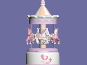 musical carousel lilirose amadeus 3D मॉडल