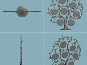 photoframe apple tree 3D Model
