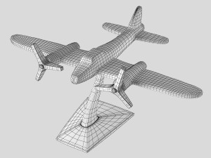 plane statuette 3Dモデル
