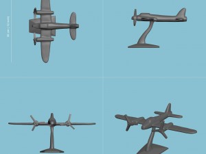 plane statuette 3Dモデル