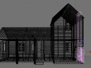 古い家 3Dモデル