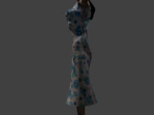 kobieta zombie Model 3D