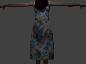 kobieta zombie Model 3D