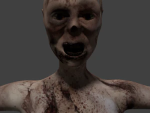kobieta zombie Model 3D