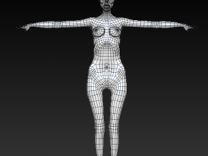 zombie female Modello 3D