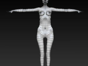 kobieta zombie Model 3D