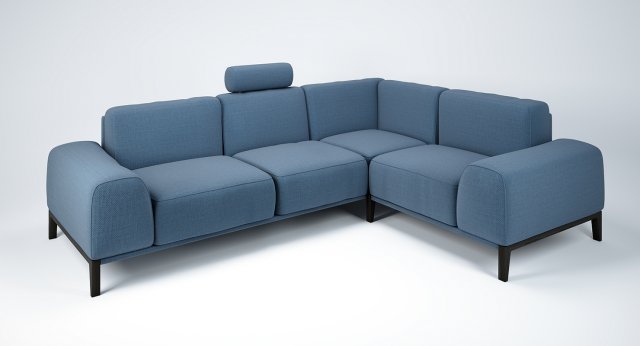 sofa with headrest by trendmanufaktur 3D Модель .c4d .max .obj .3ds .fbx .stl .blend 