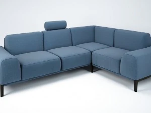 sofa with headrest by trendmanufaktur 3D Model