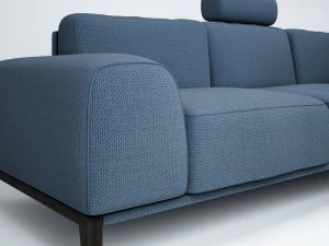 sofa with headrest by trendmanufaktur 3D Model