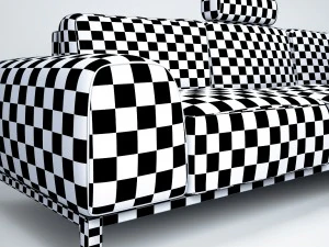 sofa with headrest by trendmanufaktur 3D Model