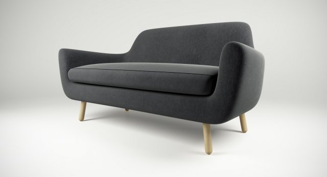 sofa jonah dark grey Modelo 3D .c4d .max .obj .3ds .fbx .stl .blend 