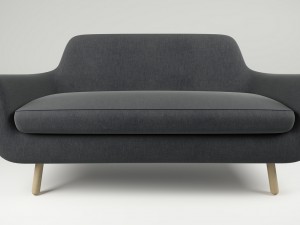 sofa jonah dark grey Modelo 3D