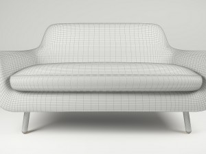 sofa jonah dark grey Modelo 3D